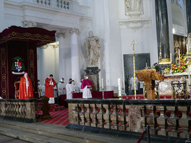 Abschlussvesper der Bischofskonferenz mit Spendung des Bonifatiussegens (Foto: Karl-Franz Thiede)